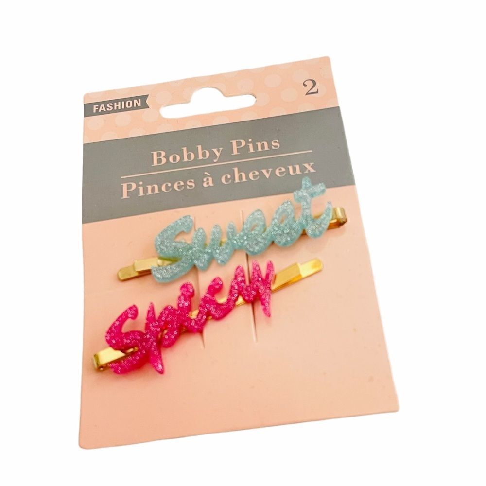 NWT ANGL Sweet & Spicy Acrylic Hair Clips
